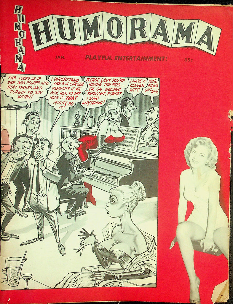 Humorama Magazine  Betty Page / Cover: Sandra Milo, Dianne Webber  January 1958    090226lmp-GSC