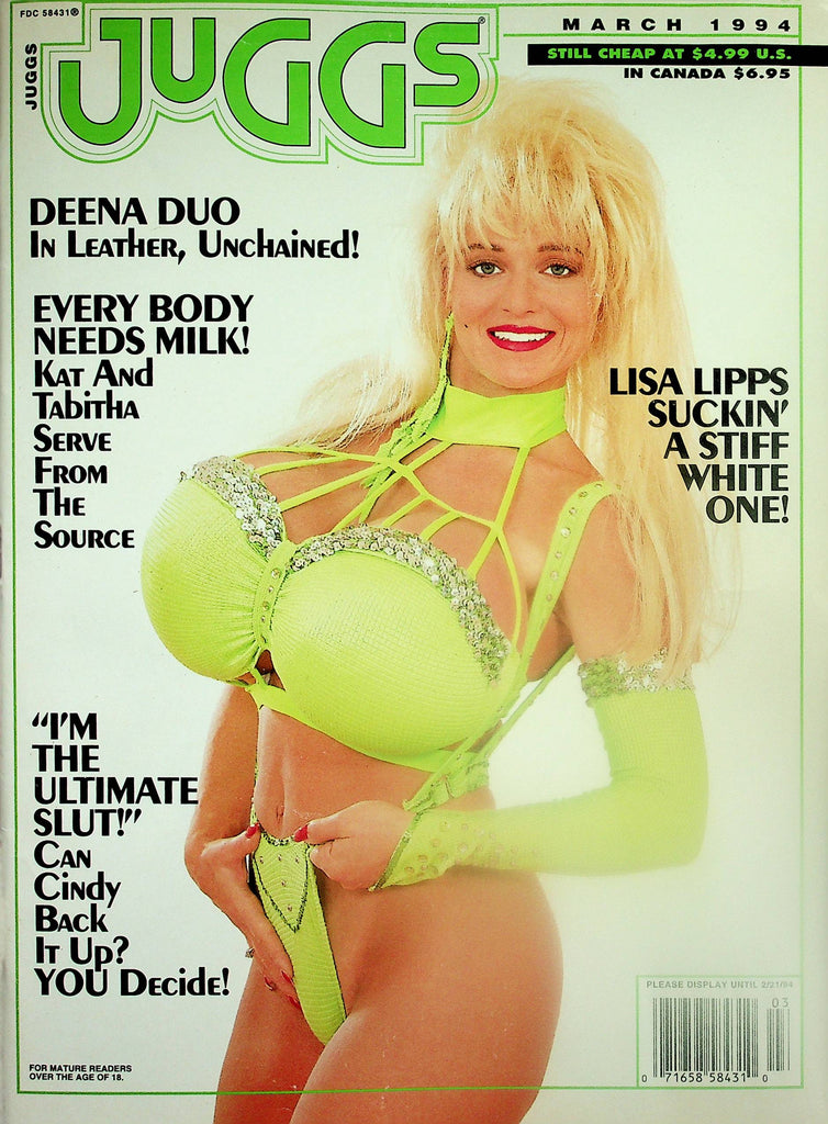 Juggs Busty Magazine  Covergirl Lisa Lippps / Deena Duo   March 1994 060226AMP-