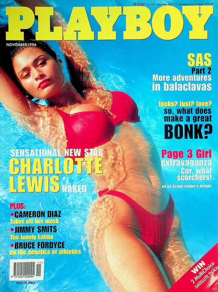 Playboy South Africa International Magazine  Sensational New Star Charlotte Lewis November 1996   w/CF  022526lmp2