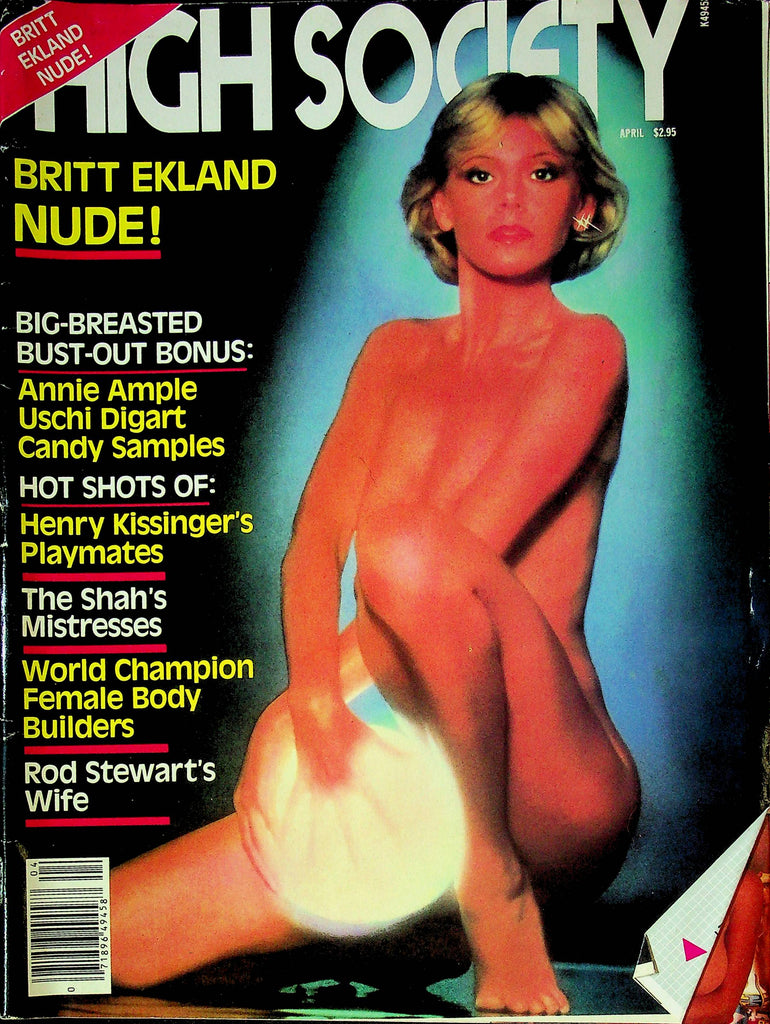 High Society Magazine Britt Ekland April 1981 050224RP