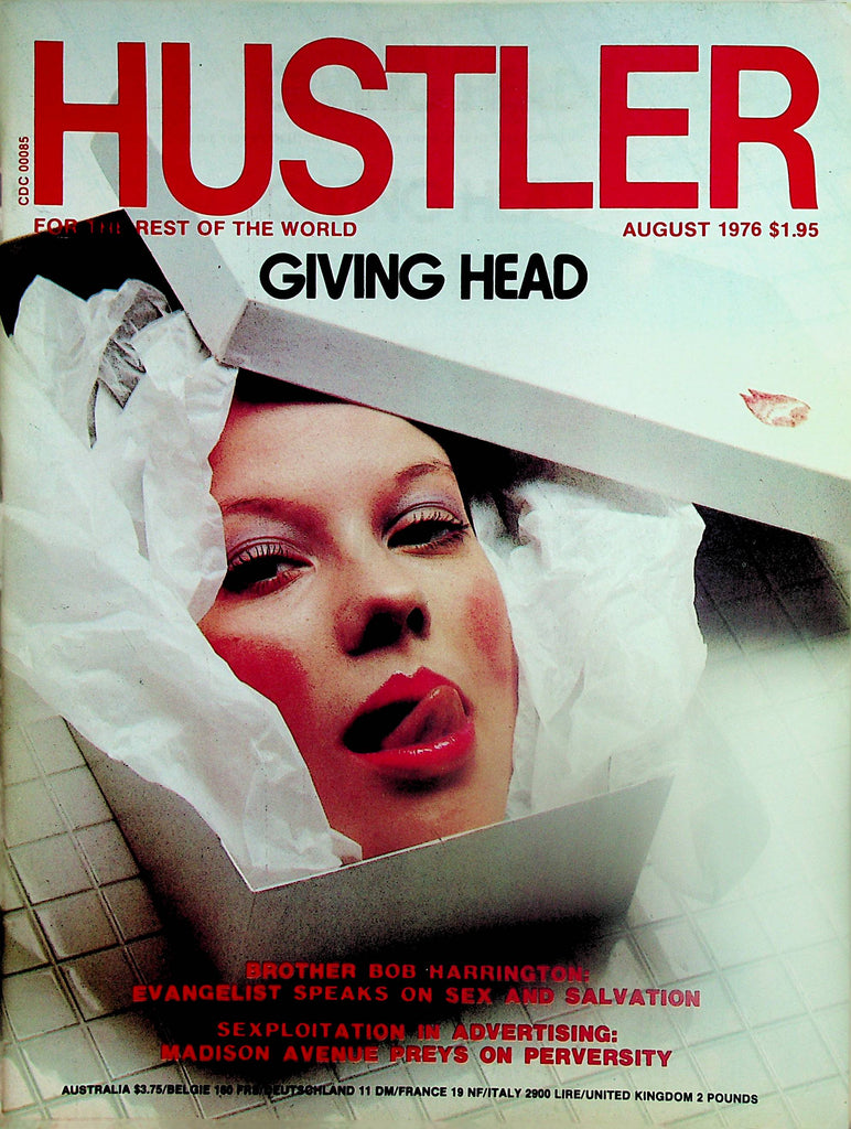 Hustler Magazine   Giving Head / Centerfold Girl Tina   August 1976     012724lm-p2