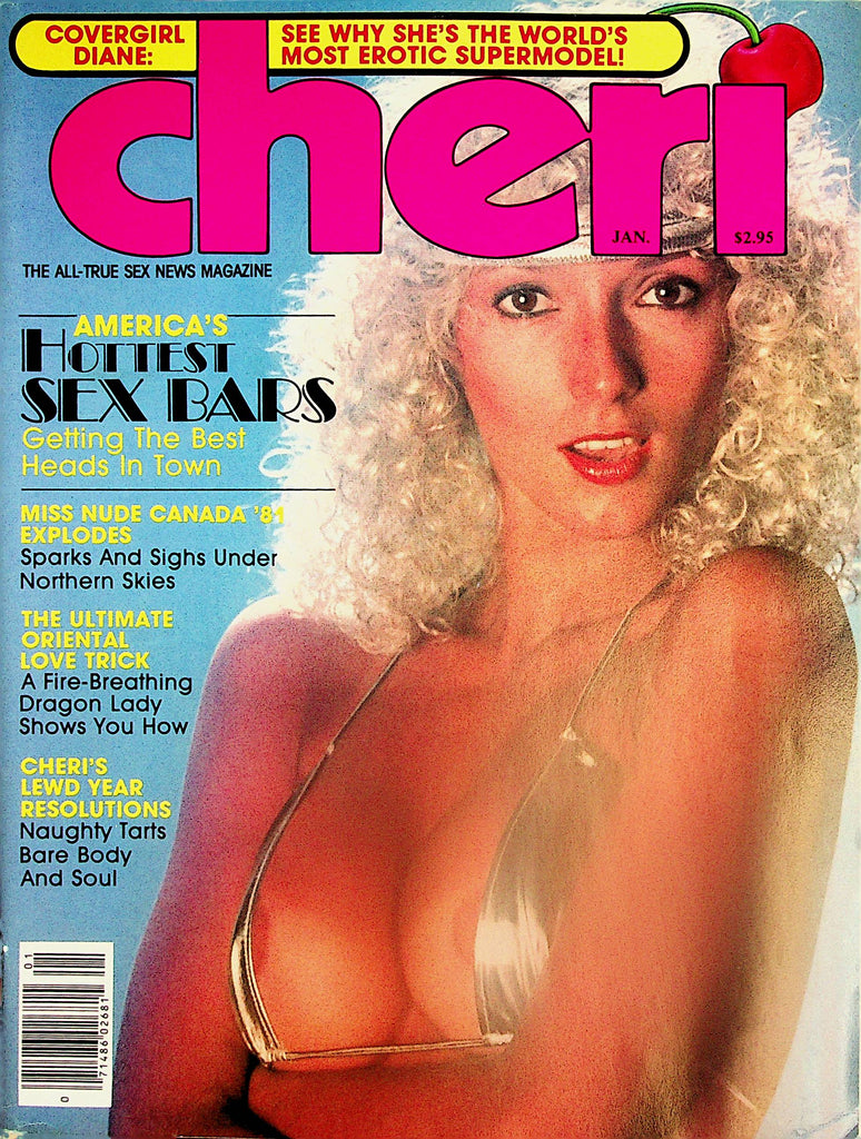 Cheri Magazine  Cover and Centerfold Girl Diane  January  1982    042624lm-p