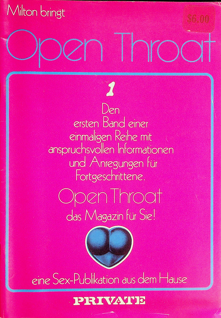Open Throat International Digest  To Suck Or Not To Suck  #1  1970's by Private    100426lmp-GSC