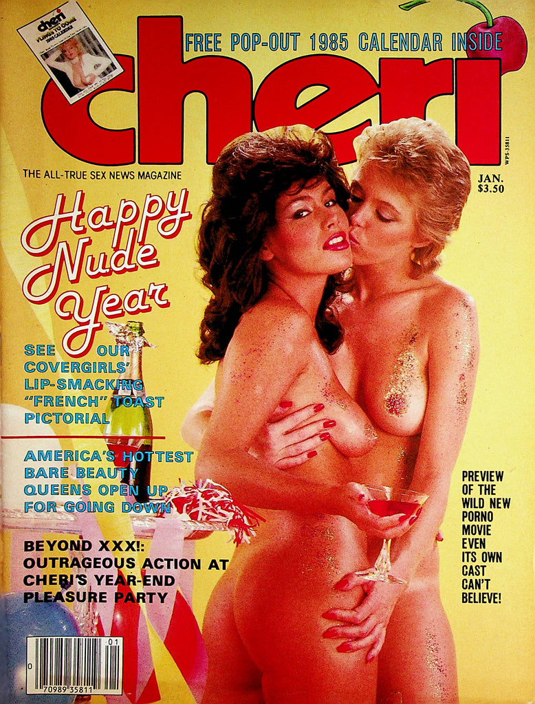 Cheri Magazine  Covergirls Sandy & Ginger /  Happy Nude Year January 1985     080123lm-p