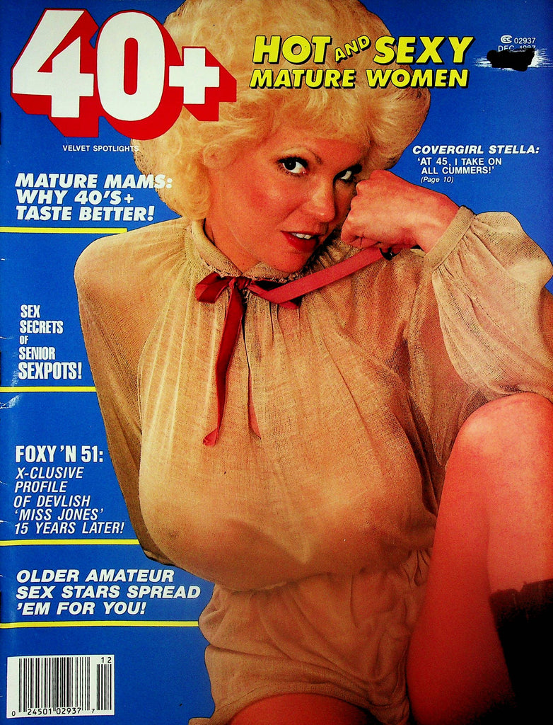 40+ Hot And Sexy Mature Women Magazine   Cover Girl Stella  December 1987    062025lm-p