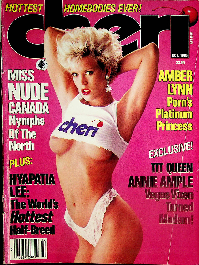 Cheri Magazine  Covergirl Amber Lynn / Hyapatia Lee / Tit Queen Annie Ample  October 1986    071024lm-p