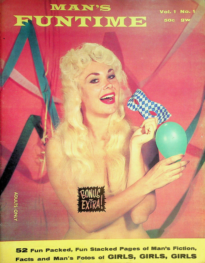 Man's Funtime Magazine  Barbara, Angel Or Devil? / Latin Beauty Margarita - On The Rocks  vol.1 #1   1961     091926lmp-GSC