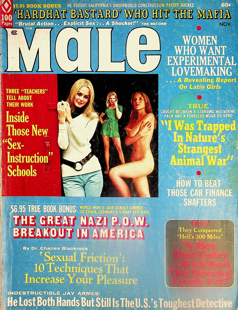 Male Vintage Magazine  "Sex-Instruction" Schools  November 1972   071124lm-p2
