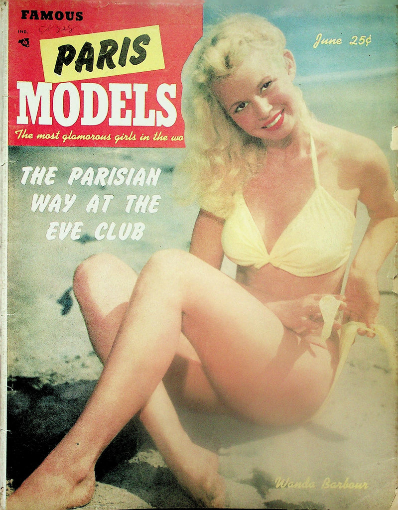 Famous Paris Models Magazine  Wanda Barbour  June 1952    111625lm-p