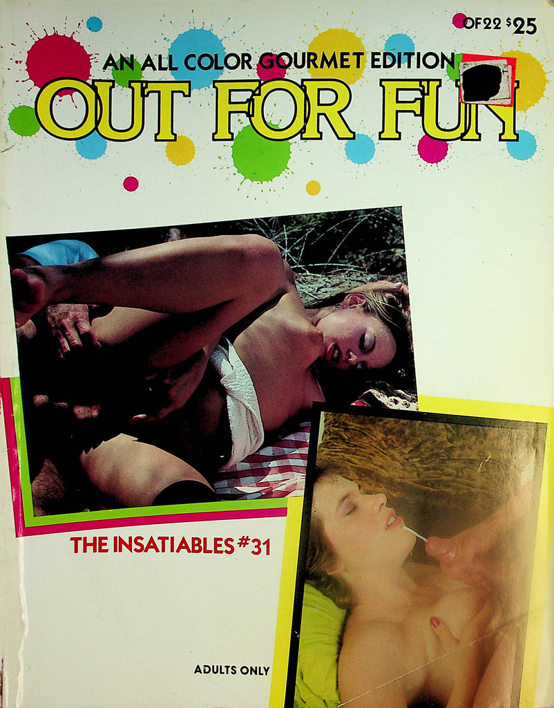 Out For Fun Magazine  Outdoor Sex  #31 Gourmet Edition 1980's     012824lm-p