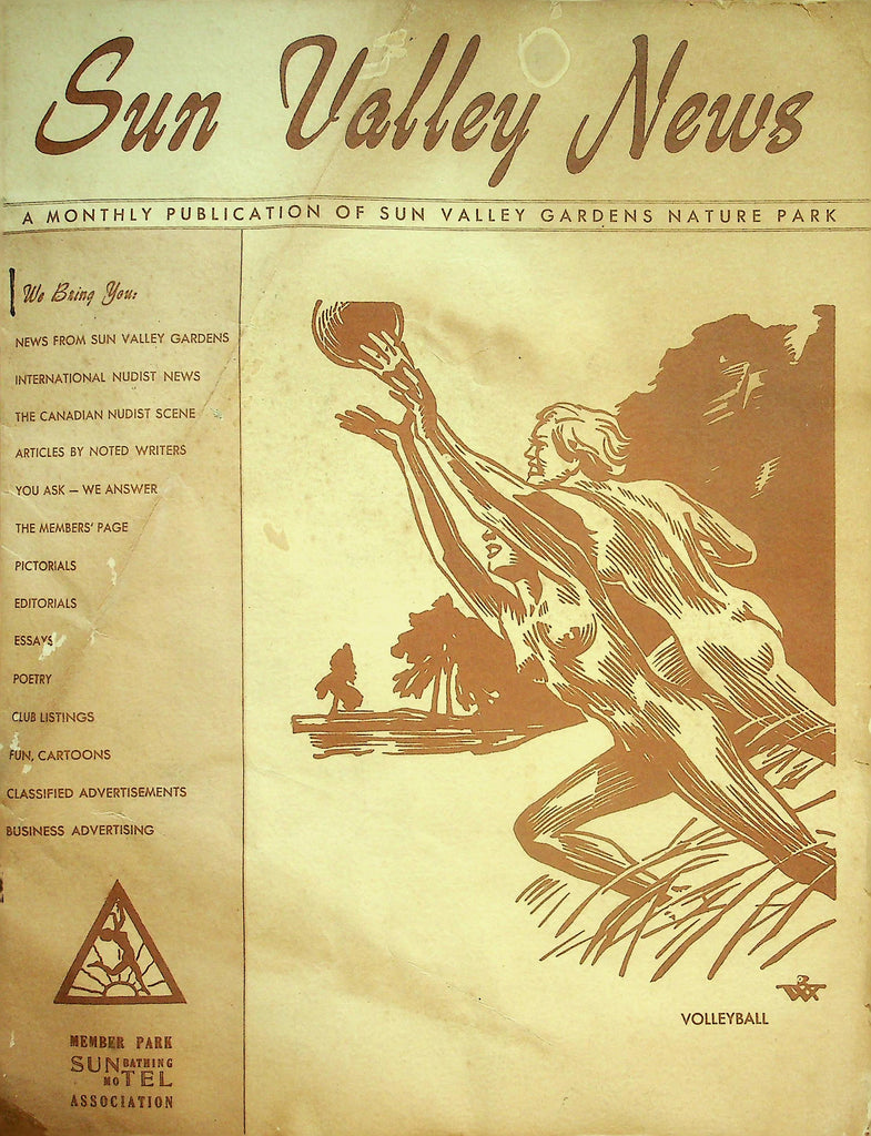 Sun Valley News Monthly Nudist Publication Of Sun Valley Gardens Nature Park  June 1961     012426lmp