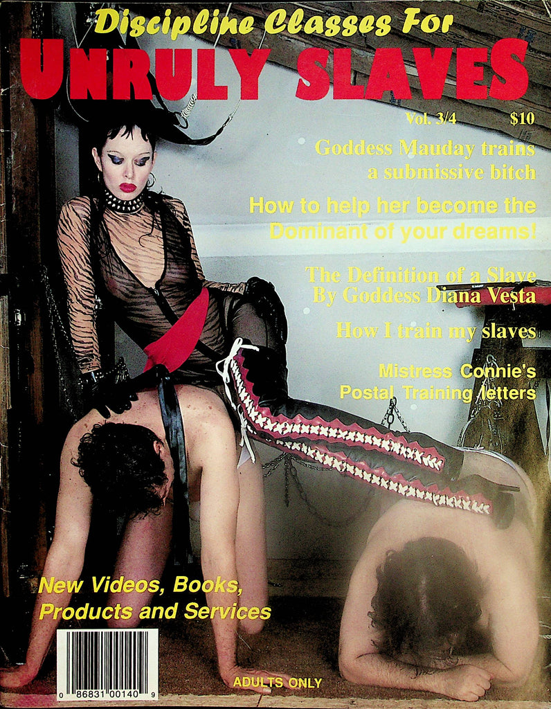 Discipline Classes For Unruly Slaves Fetish Magazine  Goddess Mauday Trains / Dominant Of Your Dreams  vol.3 #4 1995  092824lm-p