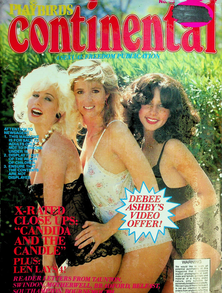 Playbirds Continental Magazine  Candida And The Candle  #53  1980's   032826lmp