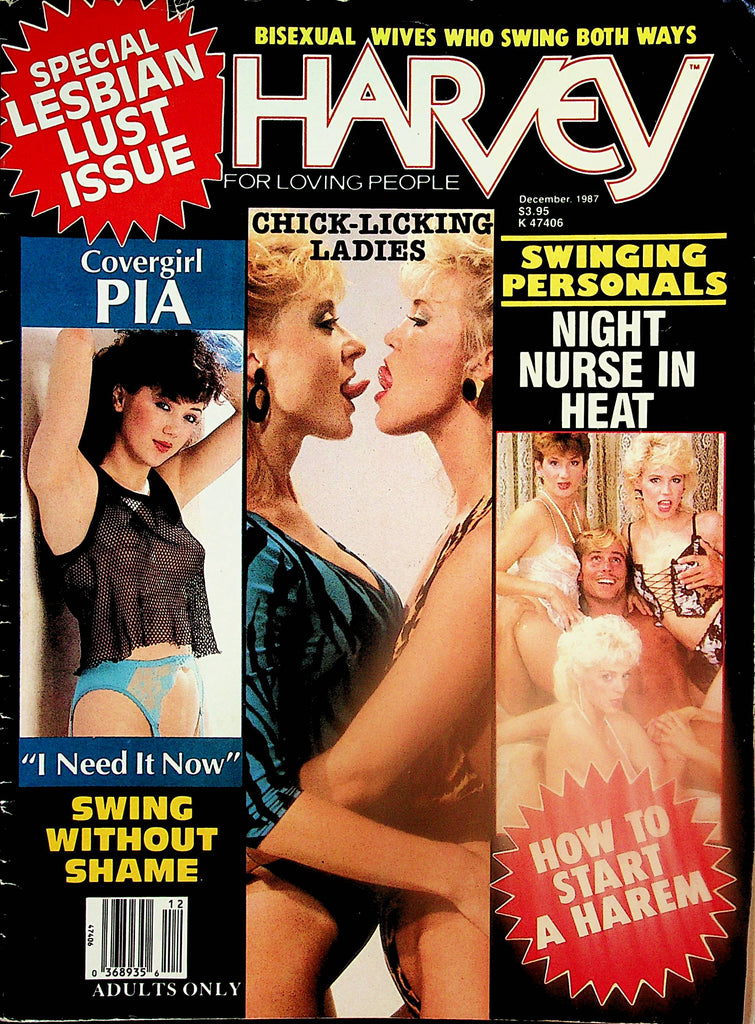 Harvey Magazine  Covergirl Pia / Nina Hartley  December 1987  Special Lesbian Lust Issue   112124lm-p2