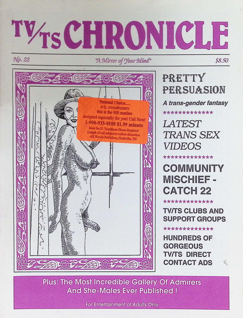 TV Is Chronicle Magazine #22 1980s Latest Trans Sex Videos  101526LLP