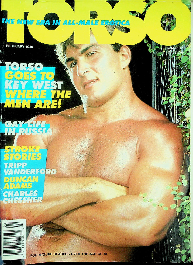 Torso Gay Magazine   Key West Were The Men Are!  February 1989    122325lmp