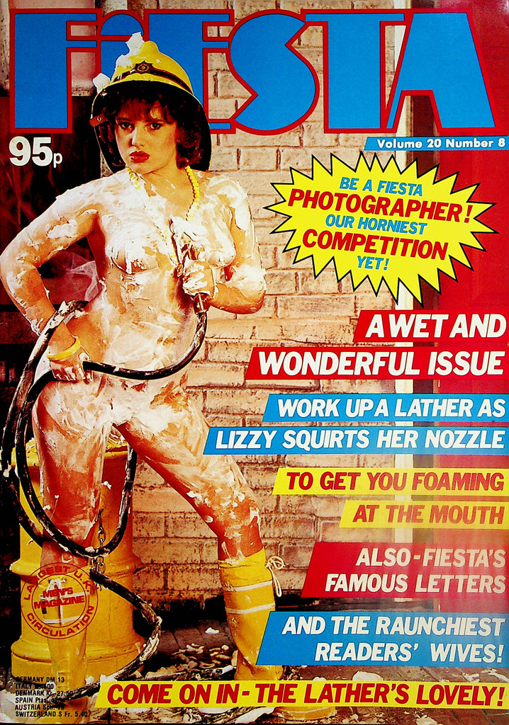 Fiesta  Magazine  Lizzy Squirts Her Nozzle  vol.20 #8  1990's       111824lm-p