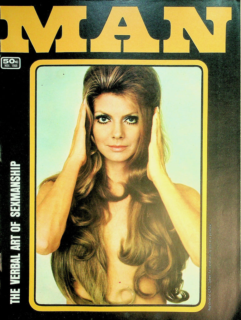 Man Magazine   The Verbal Art Of Sexmanship / Girl Of The Month Birthe Jensen   November 1969  011926lmp