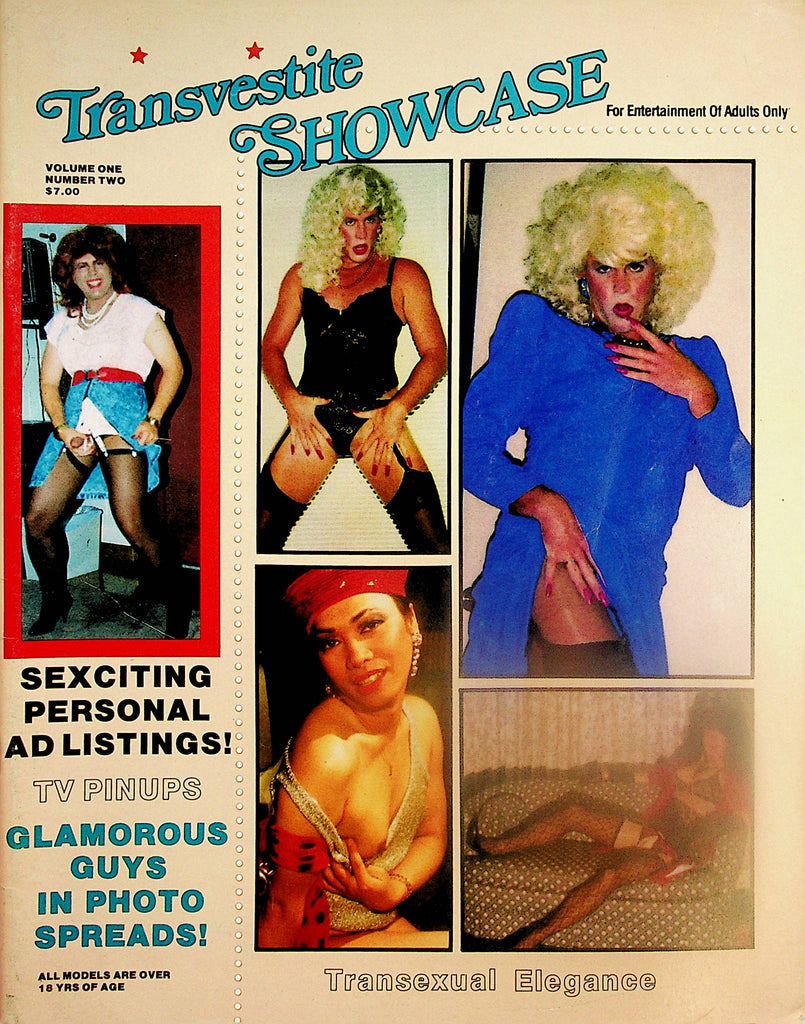 Transvestite Showcase Magazine  Sulka/ Glamorous Guys In Photo Spreads! / Contacts  vol.1 #2  1988  110424lm-p