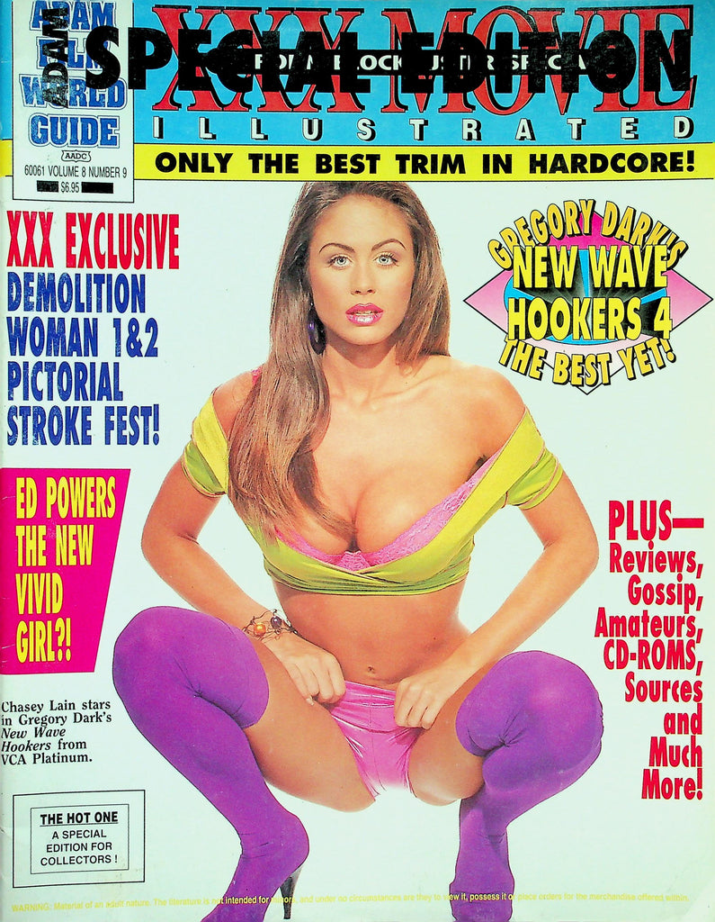 Adam Film World Guide XXX Movie Illustrated Special Edition  Chasey Lain  vol.8 #9  1995    122225lmp