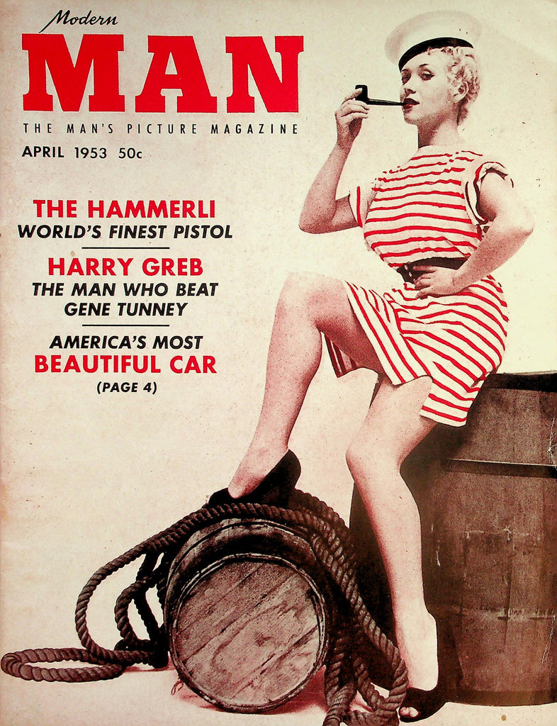 Modern Man Magazine  Paris Quiz Tease / Model Folio   April 1953    012926lmp