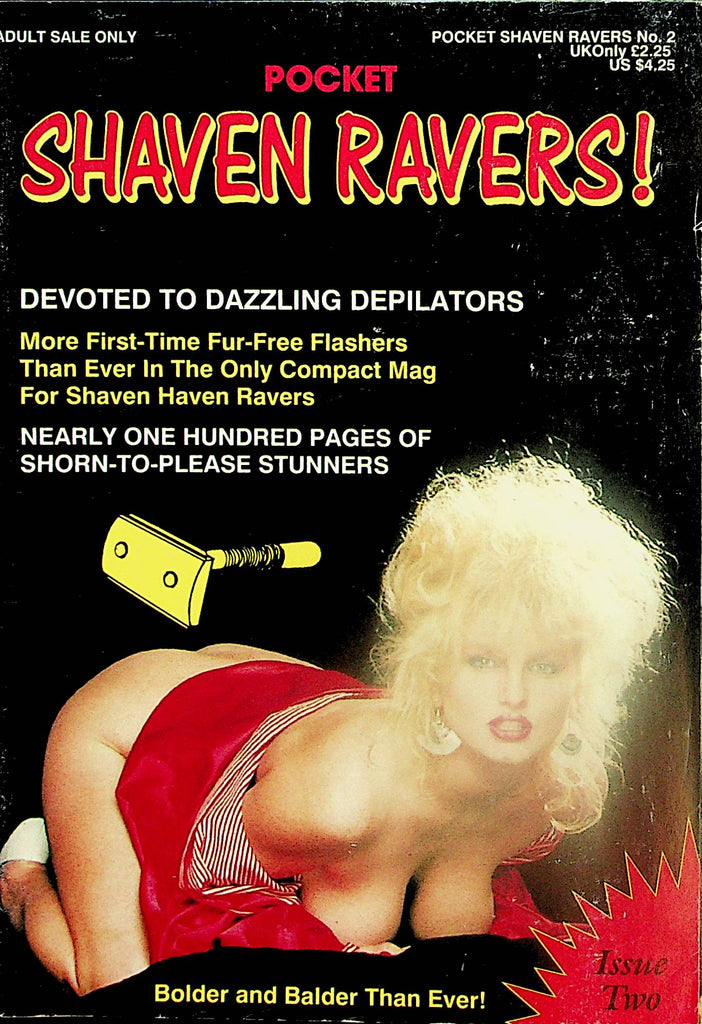 Pocket Shaven Ravers! Digest Magazine   Spread Clean Pussies and Ass  #2  1980's      082124lm-p