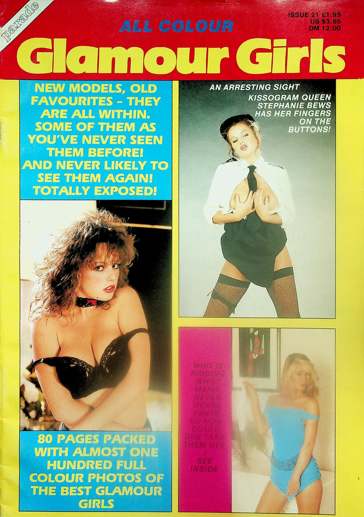 Parade Glamour Girls Magazine  Sultry Donna / Marie Never Wears Pants   #21   1990's  120825lmp