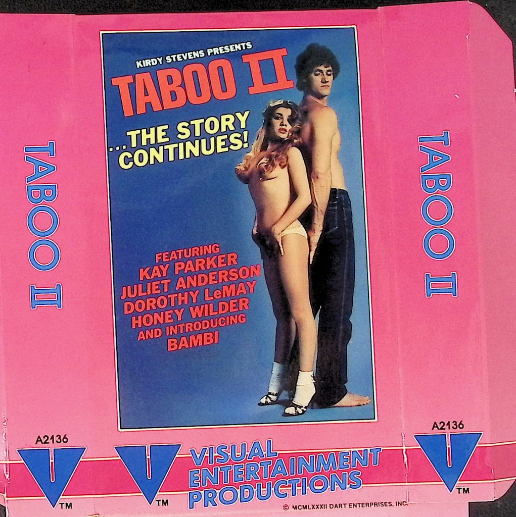 Kirdy Steven's Taboo II with Dorothy LeMay Kay Parker Kevin James Adult VHS Visual Entertainment Productions 032626AKVHS