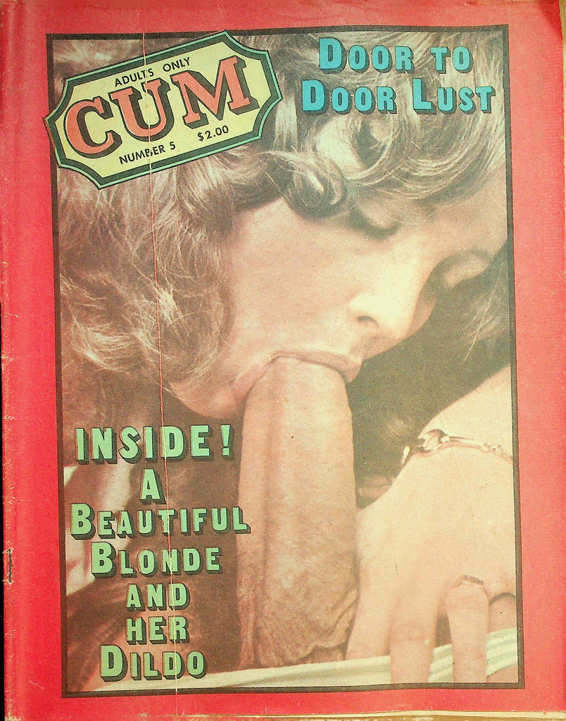 Cum Adult Newspaper Magazine  Beautiful Blonde And Her Dildo  #5  1970's  061926lmp-GSC