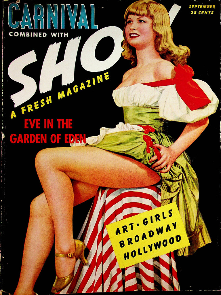Carnival Combined With Show Vintage Magazine  Eve In The Garden Of Eden  September 1942      051023lm-p