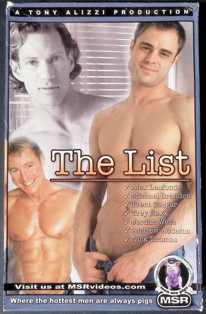 The List MSR Videos Gay VHS 2003 101824JKVHS3