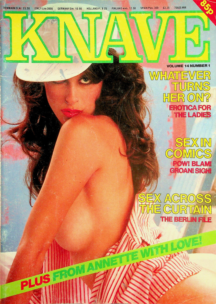 Knave Magazine  Covergirl Stevie / From Annette With Love  vol.14 #1  1982  032526lmp