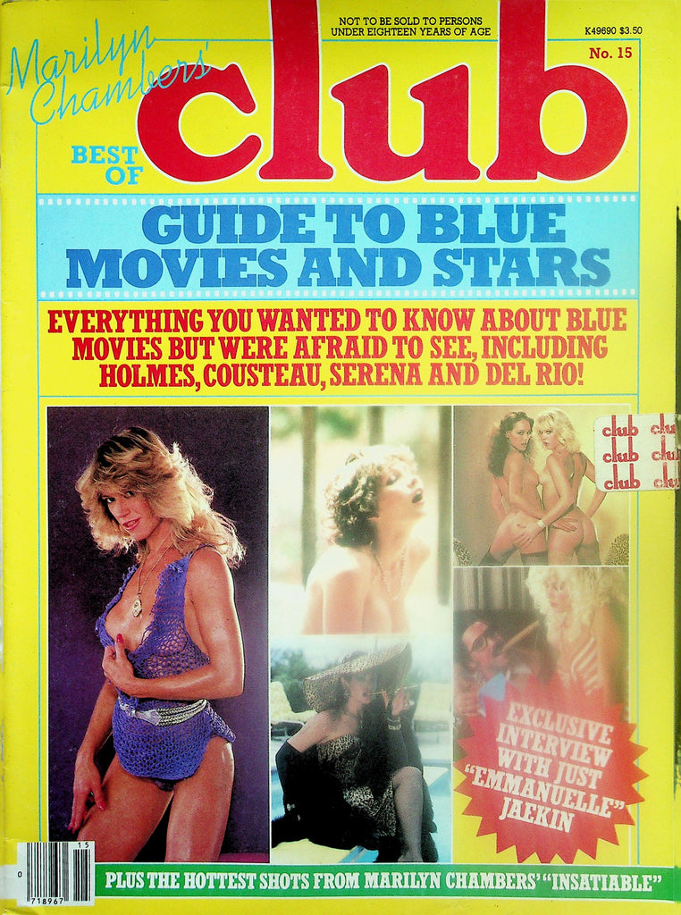 Marilyn Chambers Best Of Club Magazine  Vanessa Del Rio, John Holmes, Serena & More!  #15 1981  Paul Raymond   120225lmp2
