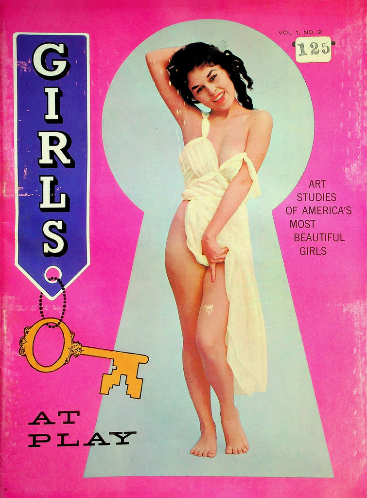 Girls At Play Vintage Magaszine  Art Study Of America's Most Beautiful Girls -Diane Weber, Madeline Castle & Castle vol.1 #2  1960's     071826lmp-GSC