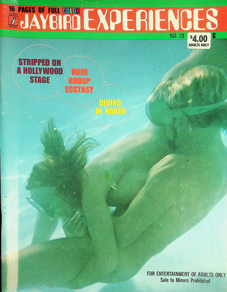 Jaybird Experiences Nudist Magazine   Diving In Naked / Nude Group Ecstasy  #13 Winter 1970   082026lmp-GSC