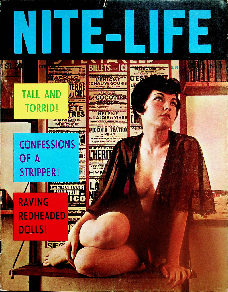Nite-Life Vintage Magazine  Confessions Of A Stripper / Raving Redheaded Dolls!  1960's      080425lm-p