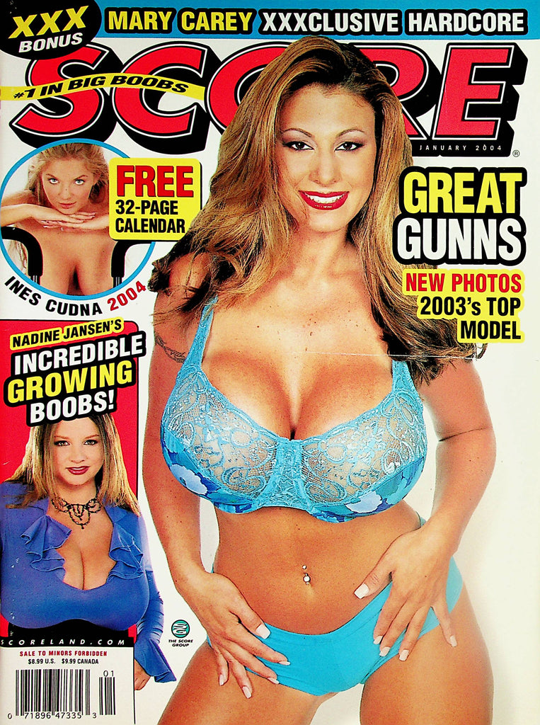 Score Busty Magazine   Covergirl Crystal Gunns  -  w/Ines Cudna Calendar january 2004      120923lm-p2
