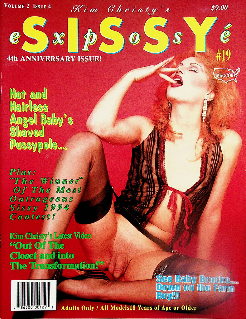 Sissy Expose Magazine  Angel Baby's Pussypole  #19 1994  4th Anniversary Kim Christy    121523lm-p
