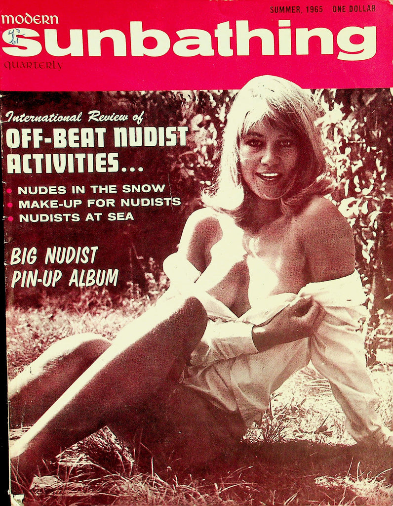 Modern Sunbathing Quarterly Nudist Magazine  Nudes In The Snow, Make-Up and Nudists At Sea  Summer 1965   013126lmp