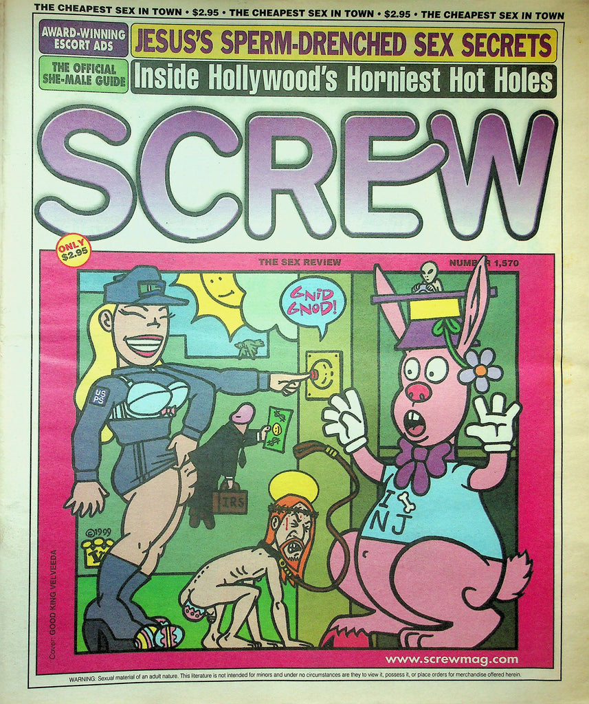 Screw Newspaper  Inside Hollywood's Horniest Hot Holes  #1570  April 1, 1999   010526lmp