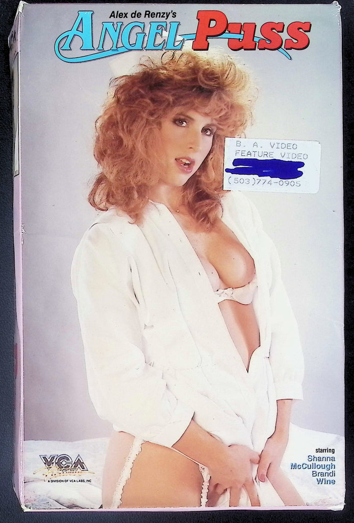Angel Puss ft. Shanna McCullough, Brandi Wine, Jennifer Hall, Peter North Adult VHS Alex de Renzy VCA Pictures 100725AKVHS
