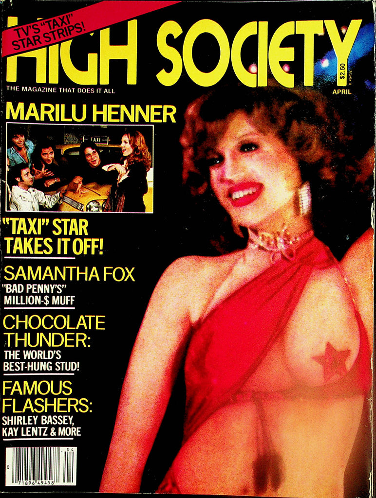 High Society Magazine  Marilu Henner Taxi Star / Samantha Fox  April 1980    031124lm-p