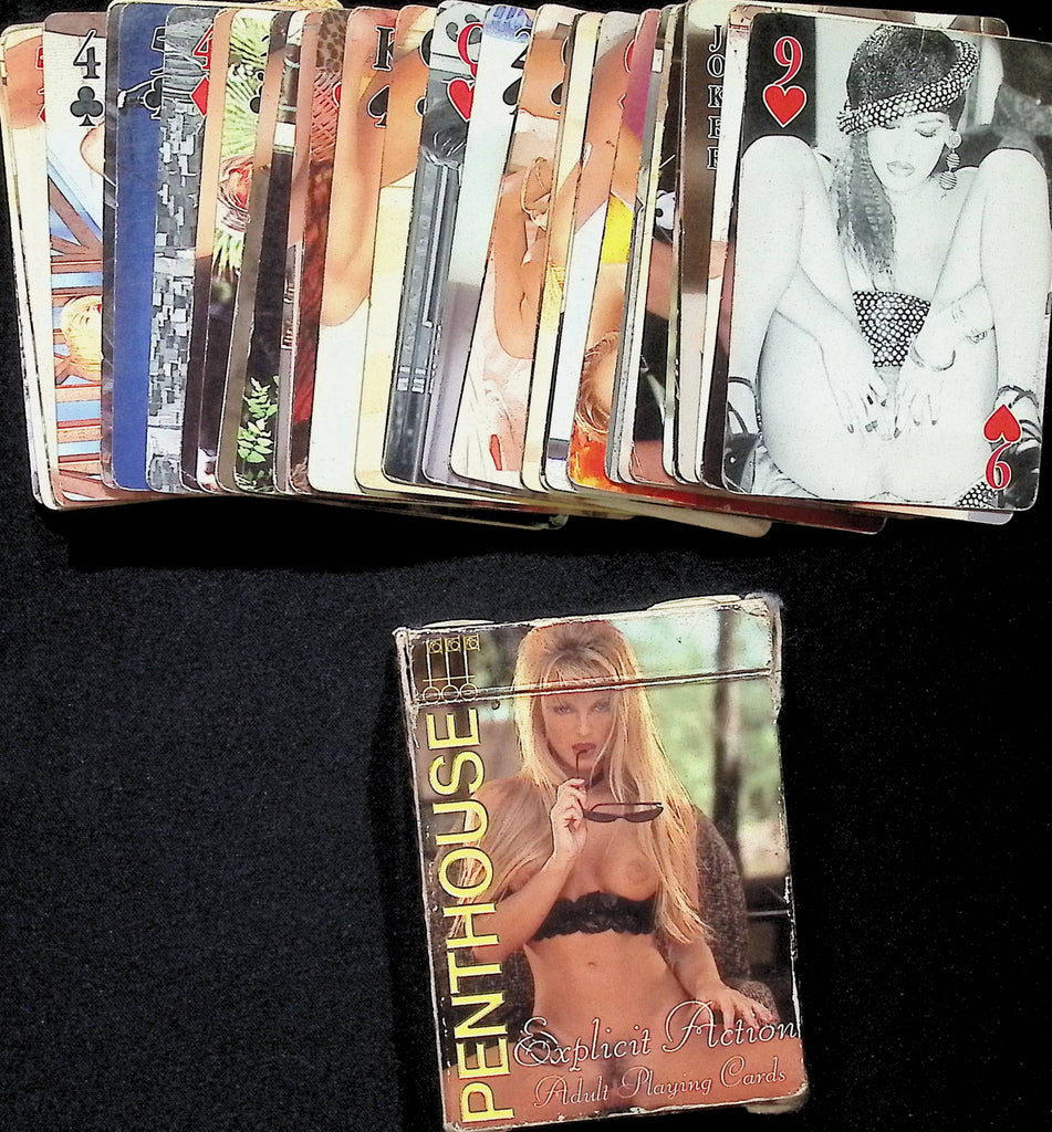 Vintage 1990s Penthouse Adult Nude Models Playing Cards Set C9-073124AMP