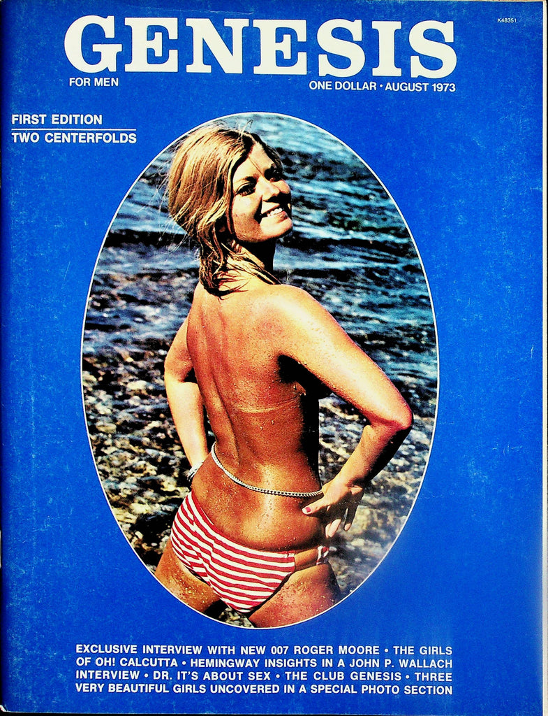 Genesis Magazine  1st Edition - 2 Centerfolds!  007 Roger Moore Interview  August 1973      081625lm-p