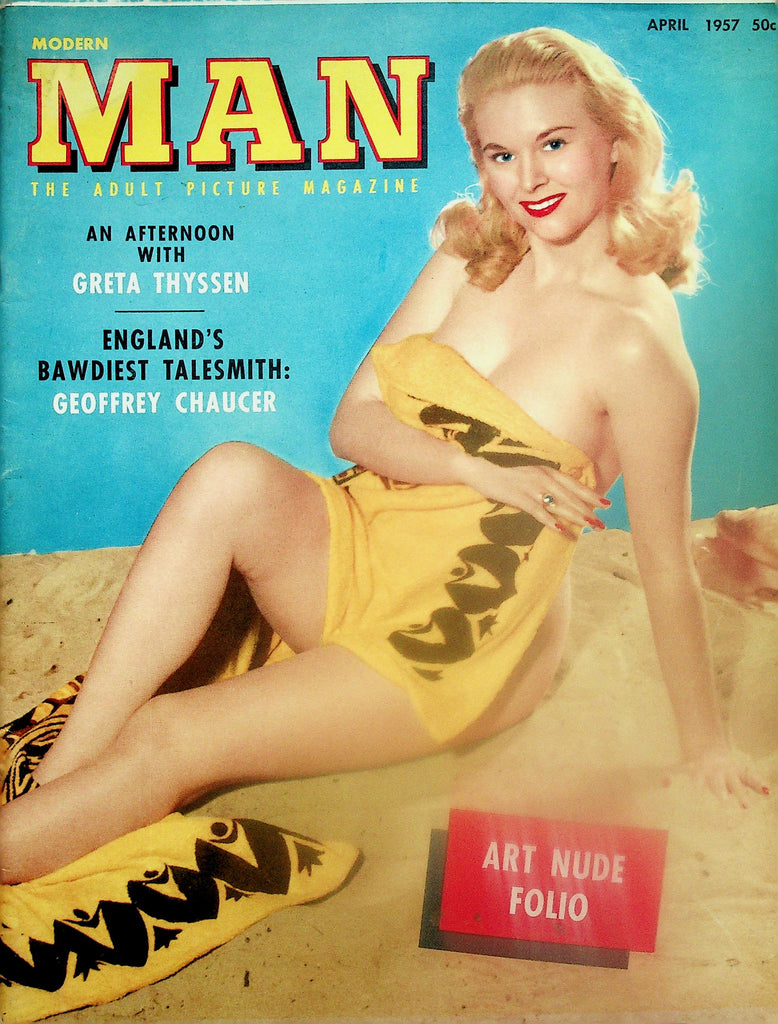 Modern Man Magazine  An Afternoon With Greta Thyssen  April 1957   110825lm-p2