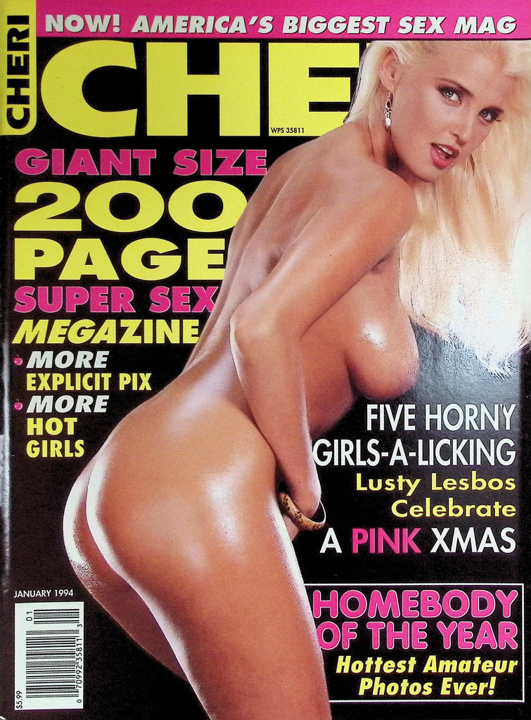 Cheri  Magazine January 1994 Lusty Lesbos Celebrate Pink Christmas 090826LLP