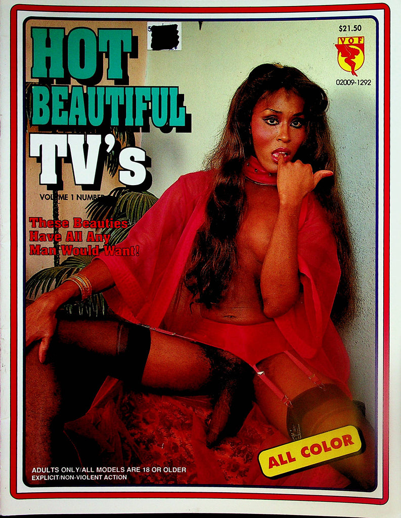 Hot Beautiful TV's Tranny Magazine  These Beauties Have All Any Man Would Want!  vol.1 #1  1992     081224lm-p