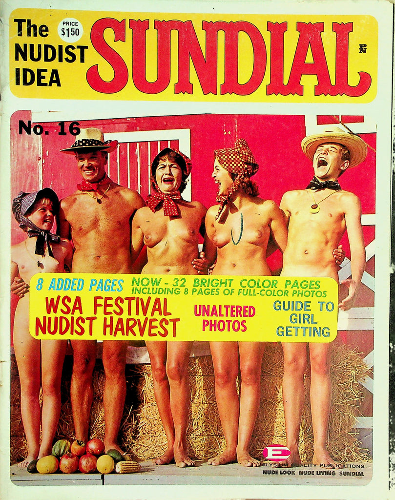 Sundial Nudist Scene Magazine  WSA Nudist Festival Harvest / Guide To Girl Getting  #16  1964   102126lmp-GSC