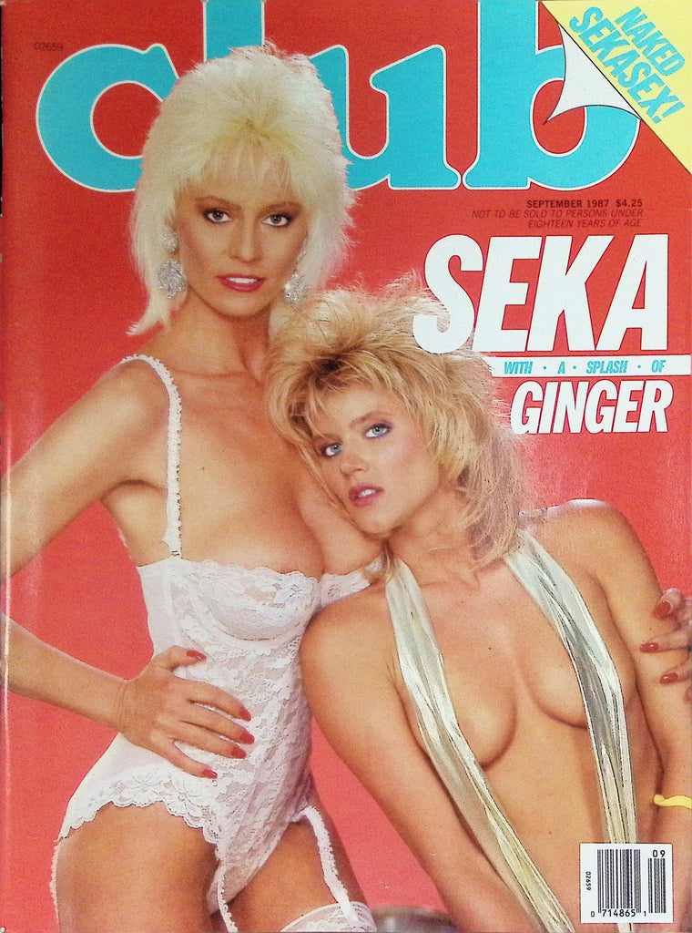 Club Magazine September 1987 Seka and Ginger    101726LLP