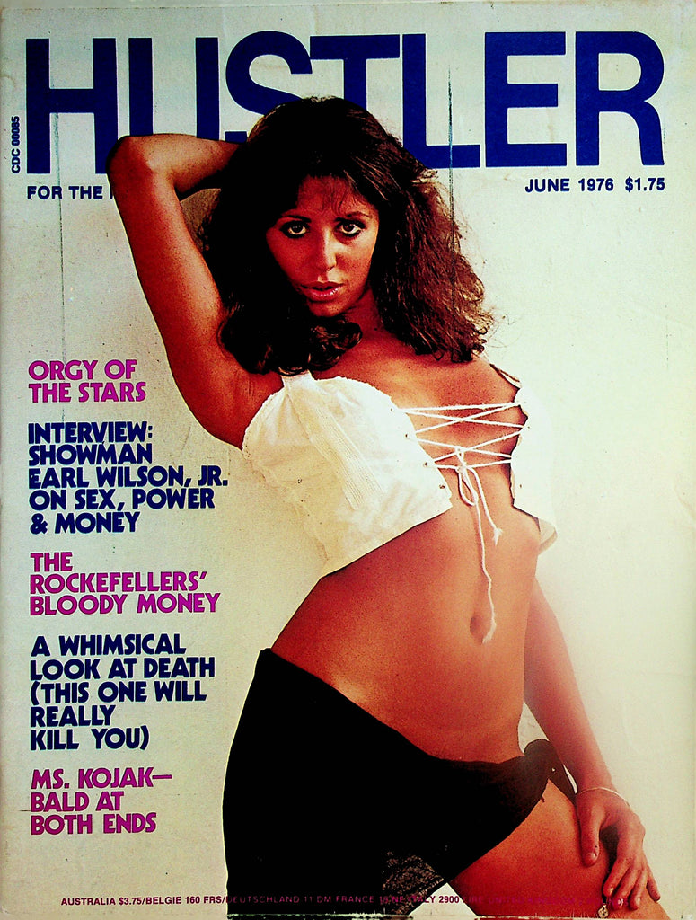 Hustler Magazine  Centerfold Girl Pat / Ms. Kojak - Bald At Both Ends   June 1976      012724lm-p2